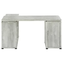 Computer Desk, Home Office, Corner, Left, Right Set-up, Storage Drawers, L Shape, Work, Laptop, Grey Laminate, Contemporary, Modern