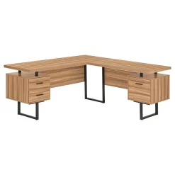 Computer Desk, Home Office, Corner, Left, Right Set-up, Storage Drawers, 70
