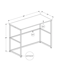 Computer Desk, Home Office, Laptop, Left, Right Set-up, Storage Drawers, 40