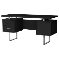 Computer Desk, Home Office, Laptop, Left, Right Set-up, Storage Drawers, 60