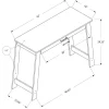 Computer Desk, Home Office, Laptop, Storage Drawers, Work, Brown Laminate, Contemporary, Modern