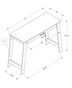 Computer Desk, Home Office, Laptop, Storage Drawers, Work, Brown Laminate, Contemporary, Modern