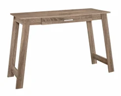 Computer Desk, Home Office, Laptop, Storage Drawers, Work, Brown Laminate, Contemporary, Modern