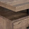 Computer Desk, Home Office, Laptop, Left, Right Set-up, Storage Drawers, 60"L, Work, Brown Laminate, Black Metal, Contemporary, Modern