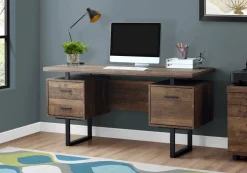 Computer Desk, Home Office, Laptop, Left, Right Set-up, Storage Drawers, 60