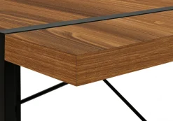 Computer Desk, Home Office, Laptop, Leaning, Storage Drawers, 32