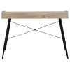 Computer Desk, Home Office, Laptop, Storage Shelves, 48"L, Work, Brown Laminate, Black Metal, Contemporary, Modern