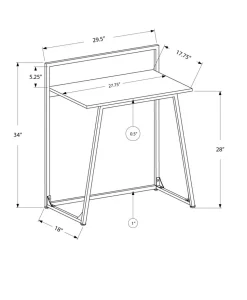 Computer Desk, Home Office, Laptop, 30