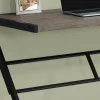 Computer Desk, Home Office, Laptop, 48"L, Work, Brown Laminate, Black Metal, Contemporary, Modern