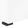 Computer Desk, Home Office, Laptop, Left, Right Set-up, Storage Drawers, 48"L, Work, White Laminate, Black Metal, Contemporary, Modern