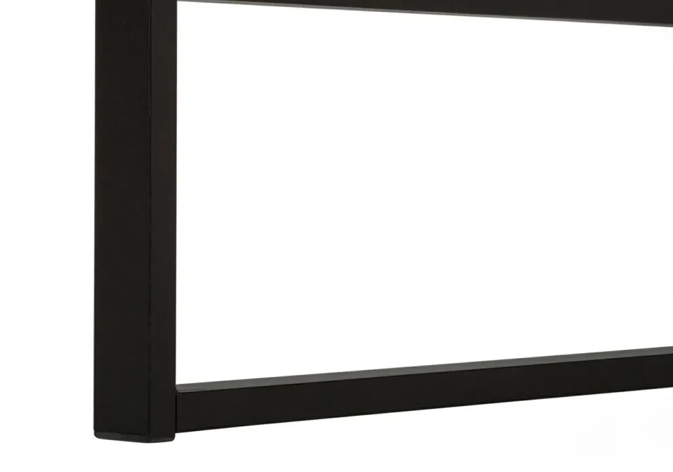 Computer Desk, Home Office, Laptop, 48"L, Work, Brown Laminate, Black Metal, Contemporary, Modern