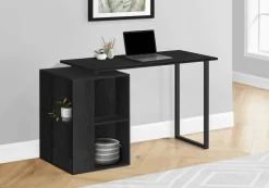 Computer Desk, Home Office, Left, Right Set-up, Storage Shelves, 55