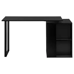 Computer Desk, Home Office, Left, Right Set-up, Storage Shelves, 55