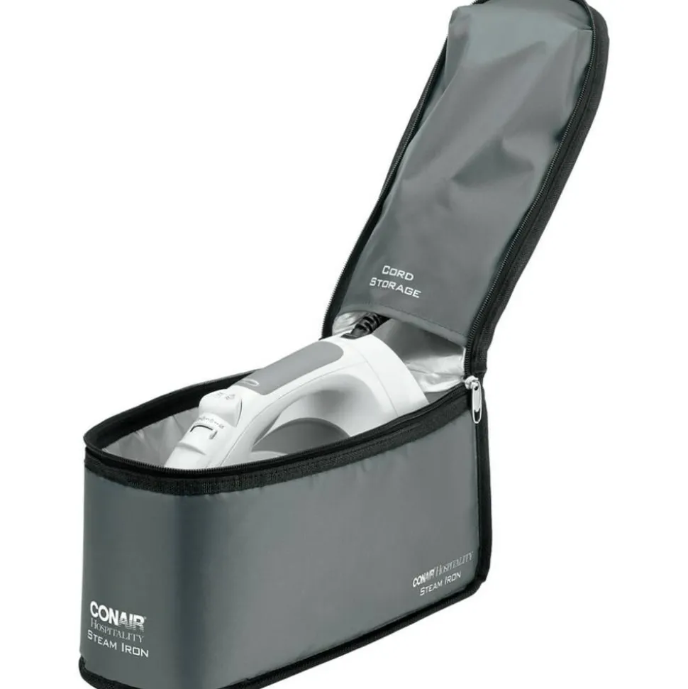 Conair Commercial Iron Storage Bag, 12" x 6", Zipper Closure, Black/Gray, Total Qty 12