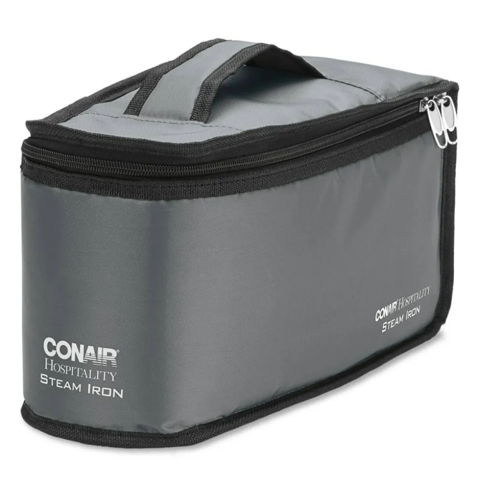 Conair Commercial Iron Storage Bag, 12" x 6", Zipper Closure, Black/Gray, Total Qty 12