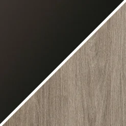Conry 68'' Tall A-Frame Bookcase in Blackened Bronze/Antiqued Gray Oak