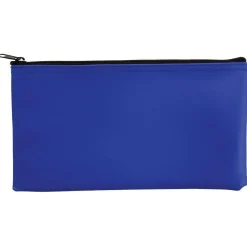 Control Group ControlTek Bank Deposit Bag, 11" x 6", Blue, Pack Of 3