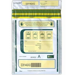 Control Group Tamper-Evident Deposit Bags, 9" x 12", White, Pack Of 100