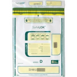 Control Group Tamper-Evident Deposit Bags, 12" x 16", Clear, Pack Of 100