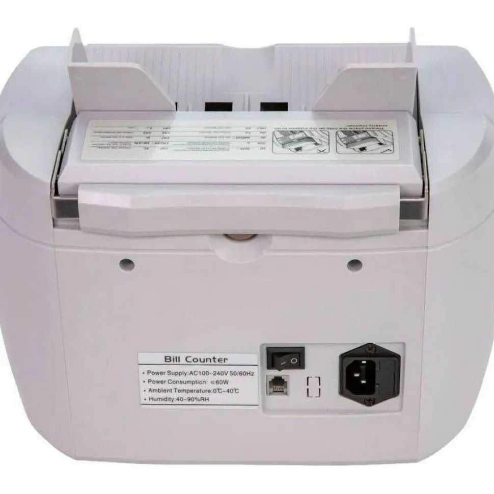 CONTROLTEK 4850 Bill Counter with Counterfeit Detection, 1,900 bills/min, 10" x 13.6" x 11.6", White