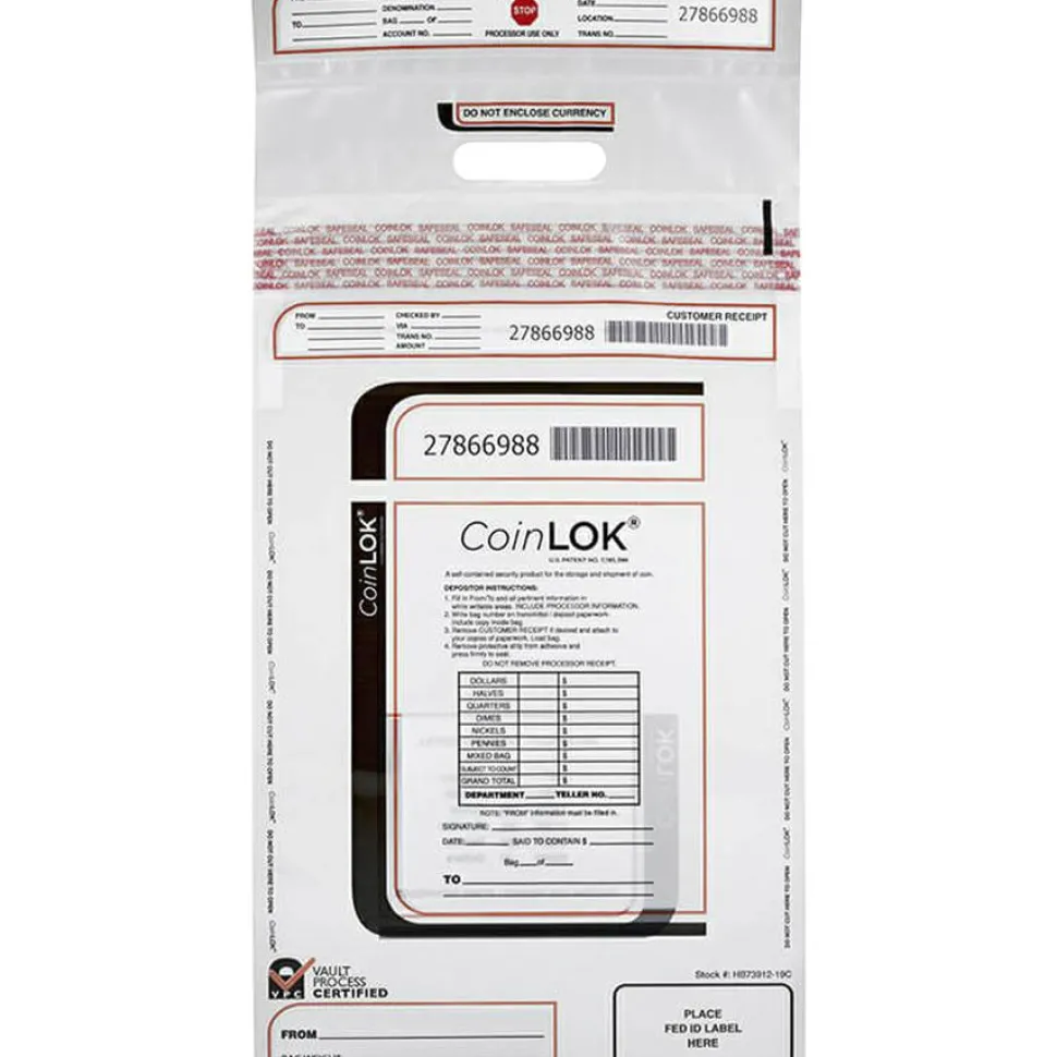 ControlTek CoinLOK Plastic Coin Bags