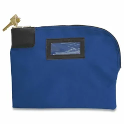 CONTROLTEK Fabric Deposit Bag with Locking Zipper, Canvas, 8.5