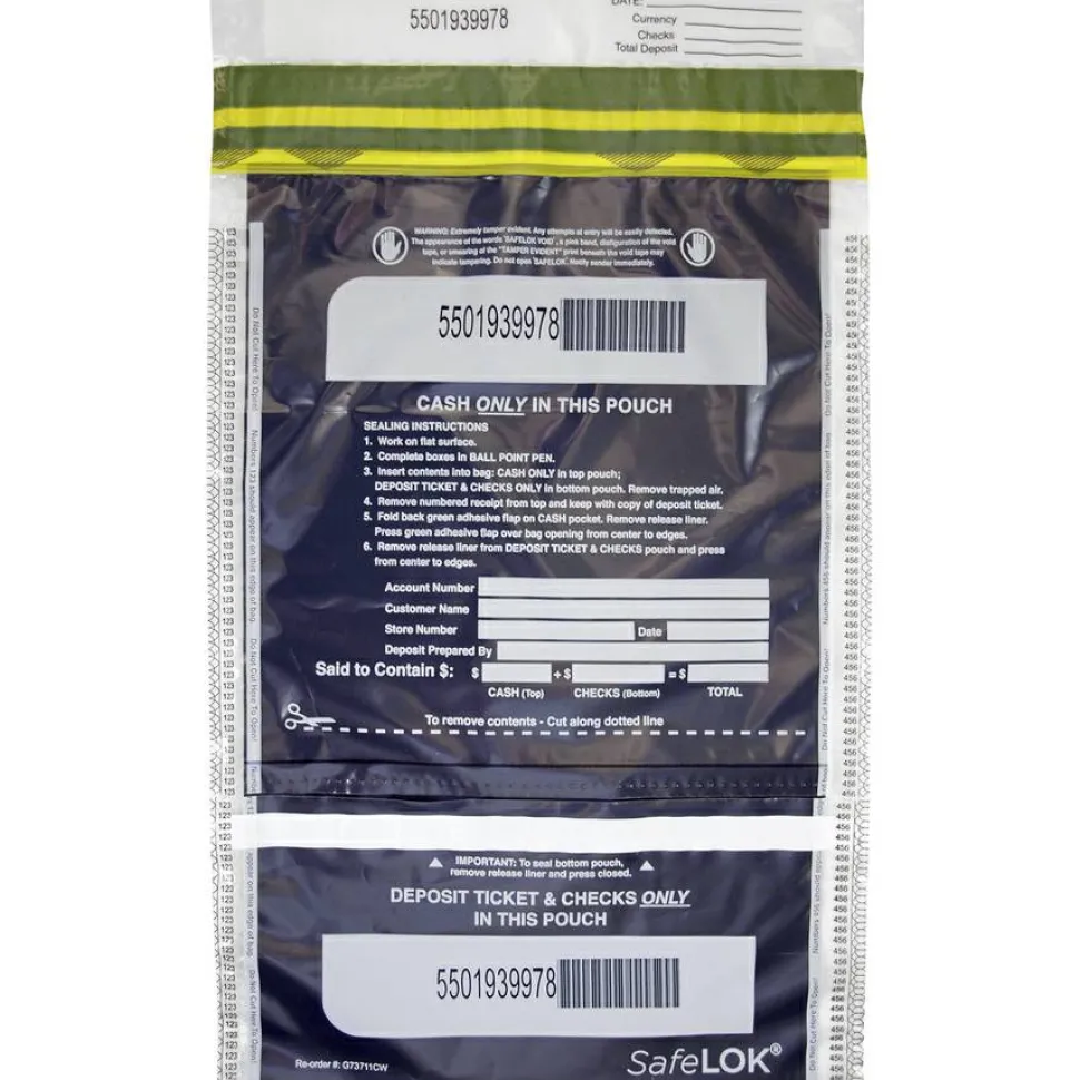 ControlTek SafeLOK VT Tamper-Evident Deposit Bags