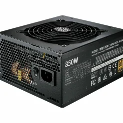 Cooler Master MWE Gold 850 V2 Fully Modular Power Supply - 850W 80+ Gold Certified PSU, Dual EPS Connectors, Semi-Fanless Low Noise Design, Flat Black Cables, Reliable ATX Gaming PSU, 5-Year Warranty