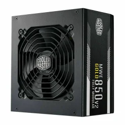 Cooler Master MWE Gold 850 V2 Fully Modular Power Supply - 850W 80+ Gold Certified PSU, Dual EPS Connectors, Semi-Fanless Low Noise Design, Flat Black Cables, Reliable ATX Gaming PSU, 5-Year Warranty