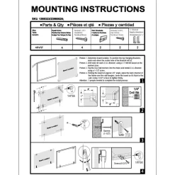 Cork Bulletin Board, 48" x 72", Aluminum Frame With Black Finish