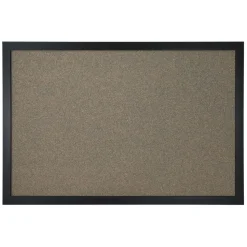Cork Bulletin Board, 24" x 36", Black Finish Frame