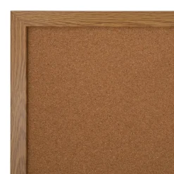Cork Bulletin Board, 24" x 36", Wood Frame With Oak Finish