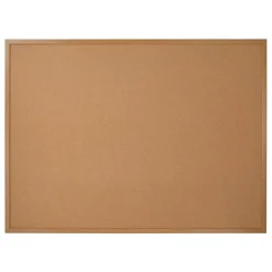 Cork Bulletin Board, 36" x 48", Wood Frame With Light Oak Finish