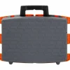 Cosco Folding Step Stool, 1-Step, 300 lb Capacity, 8.5" Working Height, Orange/Gray
