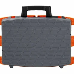 Cosco Folding Step Stool, 1-Step, 300 lb Capacity, 8.5" Working Height, Orange/Gray