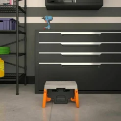 Cosco Folding Step Stool, 1-Step, 300 lb Capacity, 8.5