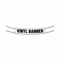 Cosco Banner Blank, White Vinyl, 2 feet x 4 feet
