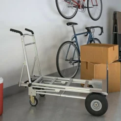 Cosco 3-in-1 Convertible Hand Truck, 800 lb to 1,000 lb Capacity, 21.06 x 21.85 x 48.03, Aluminum