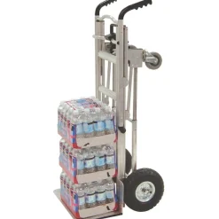 Cosco 3-in-1 Convertible Hand Truck, 800 lb to 1,000 lb Capacity, 21.06 x 21.85 x 48.03, Aluminum