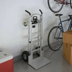 Cosco 3-in-1 Convertible Hand Truck, 800 lb to 1,000 lb Capacity, 21.06 x 21.85 x 48.03, Aluminum
