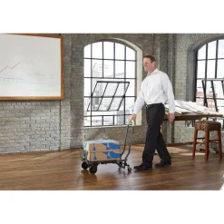 Cosco 2-in-1 Multi-Position Hand Truck and Cart, 300 lbs, 16.63 x 12.75 x 49.25, Black/Blue/Green