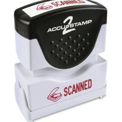 COSCO Message Stamp, "SCANNED", Red