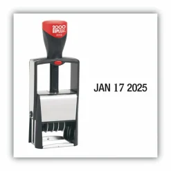 COSCO 2000PLUS Self-Inking Heavy-Duty Line Dater, 5 Years, 1.25" x 0.63", Black Ink