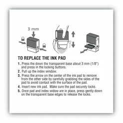 COSCO 2000 Plus Stamp No. 20 Replacement Ink Pad - 1 Each - Red Ink