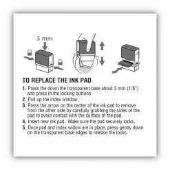 COSCO 2000 Plus Stamp No. 30 Replacmnt Ink Pad - 1 Each - Red Ink
