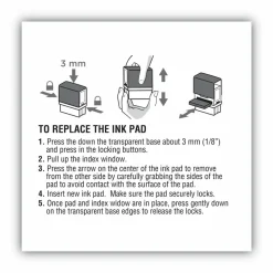 COSCO 2000 Plus Stamp No. 30 Replacmnt Ink Pad - 1 Each - Black Ink