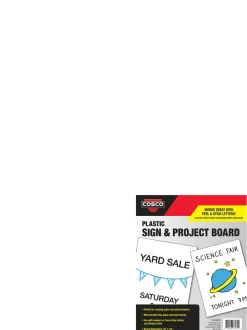Cosco Sign, Blank, Corrugated Plastic, 18 x 24 Inches