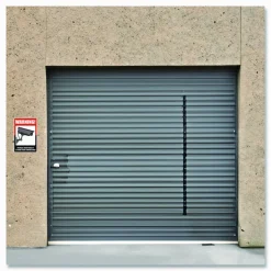 COSCO UV-Coated Preprinted Molded-Plastic Sign, 24-Hour Video Surveillance, 8 x 12, Black/Red/White