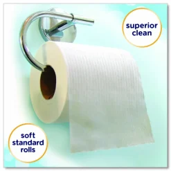 Cottonelle Clean Care Bathroom Tissue, Septic Safe, 1-Ply, White, 170 Sheets/Roll, 12 Rolls/Pack