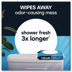 Cottonelle Fresh Care Flushable Cleansing Cloths, 1-Ply, 3.73 x 5.5, White, 84/Pack
